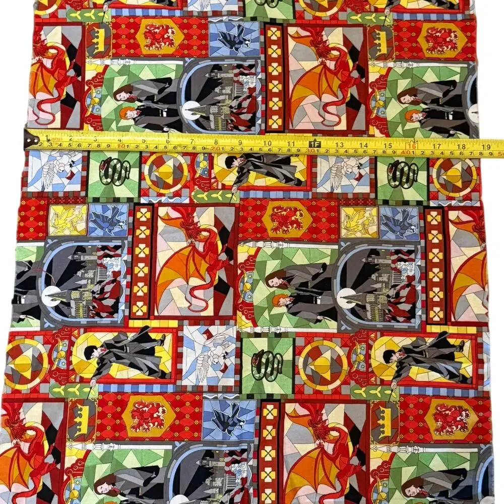 Harry Potter Stained Glass Cotton From Camelot Fabrics Odd Shaped